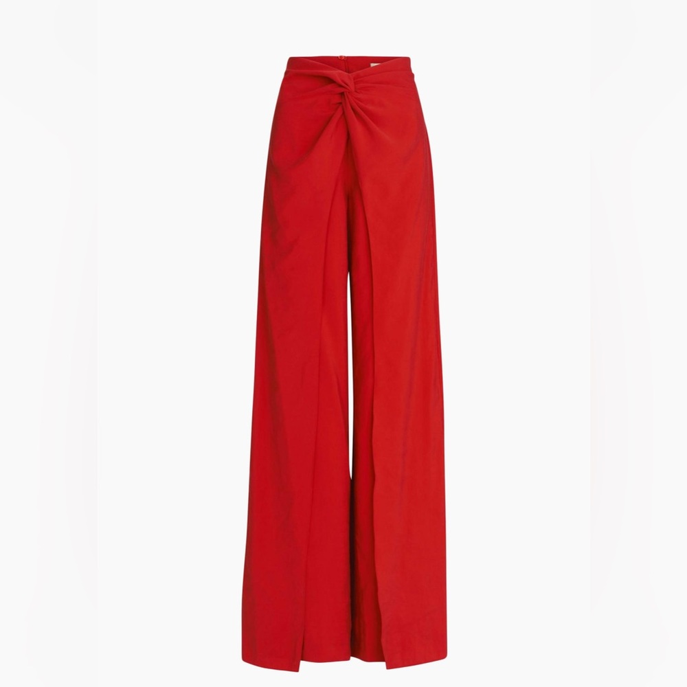 Silvia Tcherassi Red Wide Leg Pants